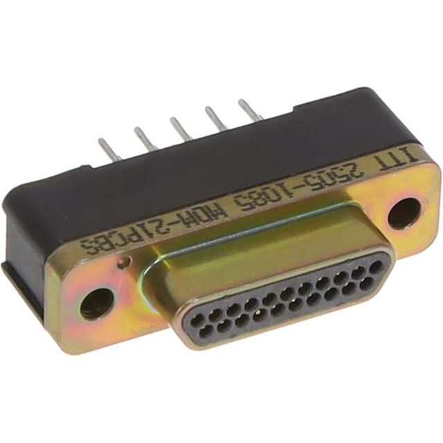 CONN MICRO-D PLG 21P PNL MT SLDR