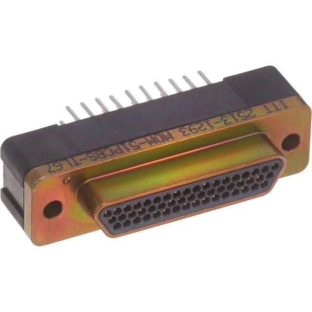 CONN MICRO-D PLG 51P PNL MT SLDR