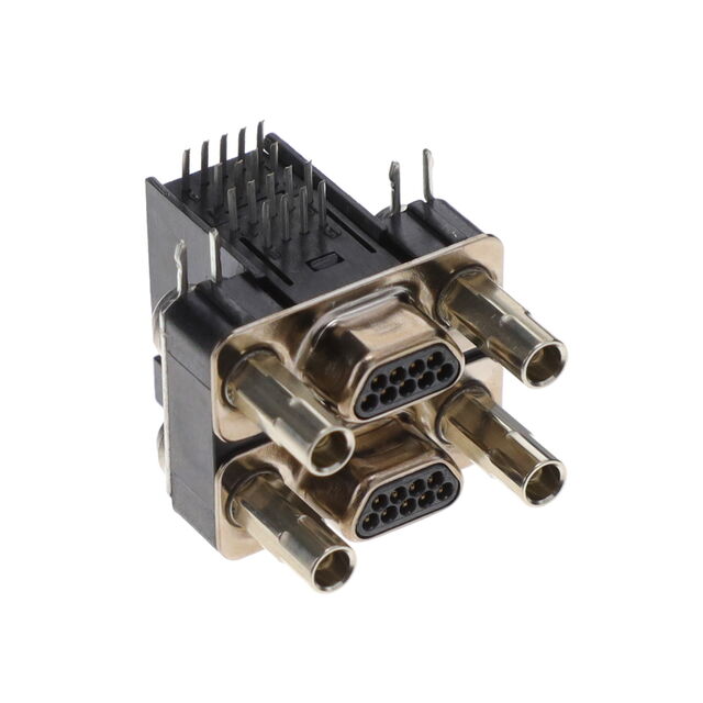 CONN MICRO-D PLUG 9POS R/A SLDR