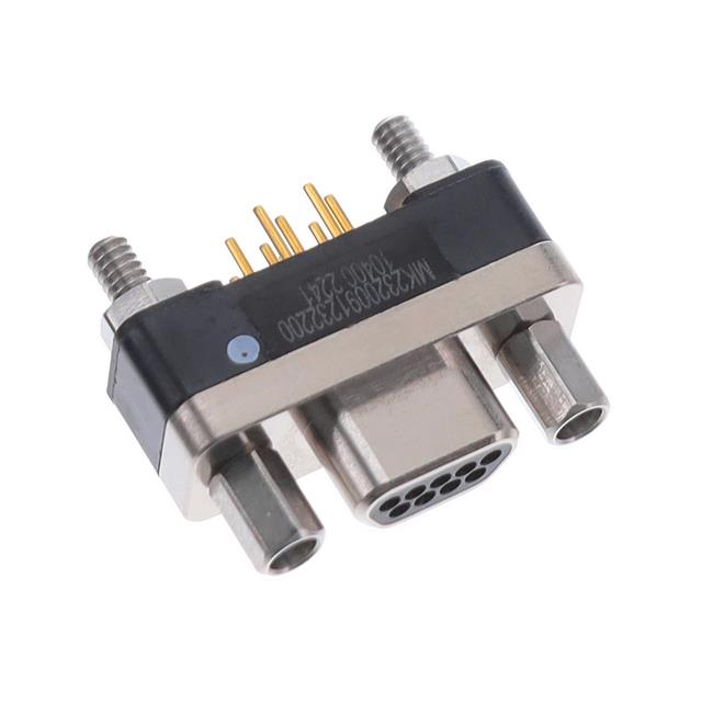 CONN MICRO-D PLUG 9POS VERT SLDR