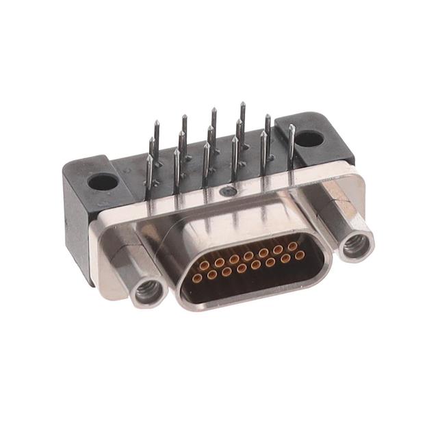 CONN MICRO-D RCPT 15POS R/A SLDR