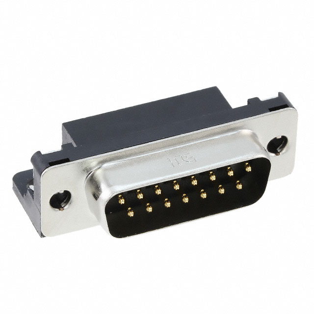 CONN D-SUB PLUG 15POS R/A SOLDER