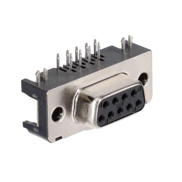 CONN D-SUB RCPT 9POS R/A SOLDER