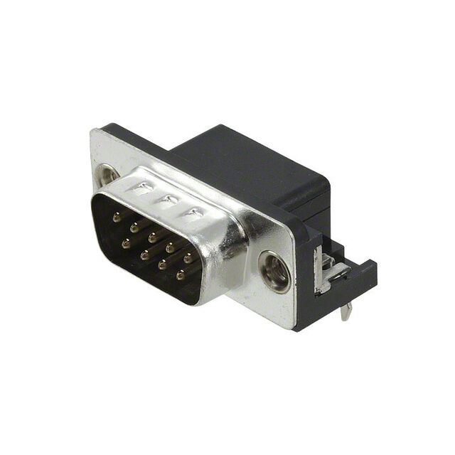 CONN D-SUB PLUG 9POS R/A SOLDER