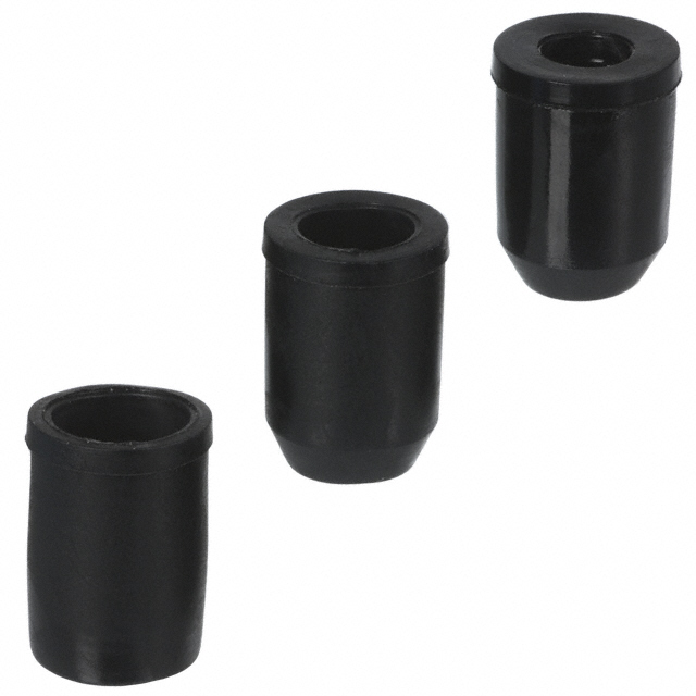 GROMMET BLK PVC FOR DSUB 37POS