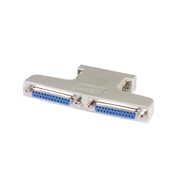 ADPT DB25M/F/F WIRED STRAIGHT