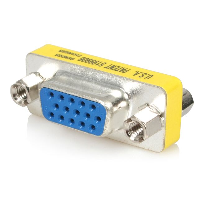 SLIMLINE VGA HD15 GENDER CHANGER