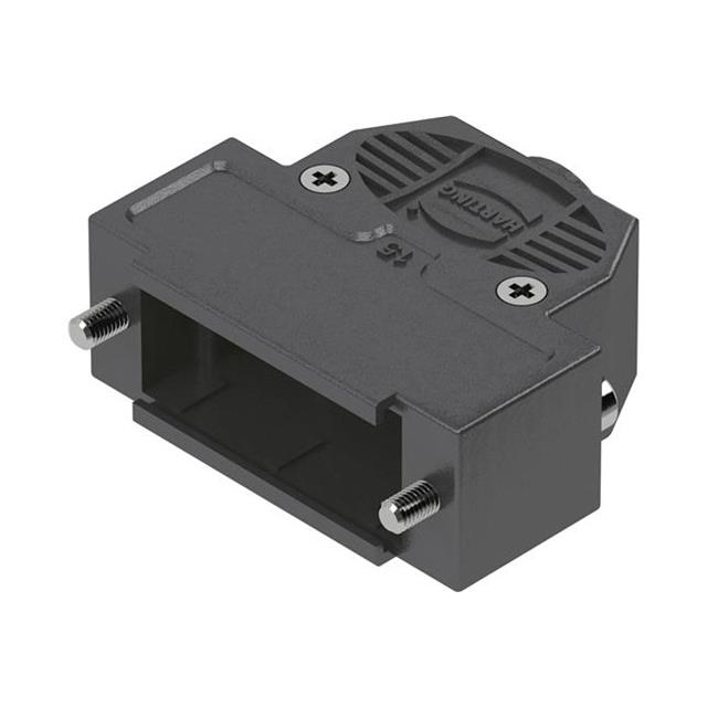 CONN BACKSHELL 50POS 180DEG BLK