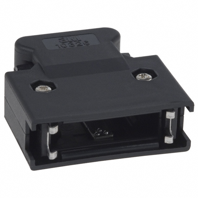 CONN BACKSHELL 26POS 180DEG BLK
