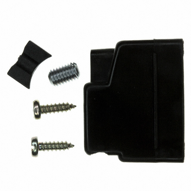 CONN BACKSHELL 9POS 180DEG BLACK