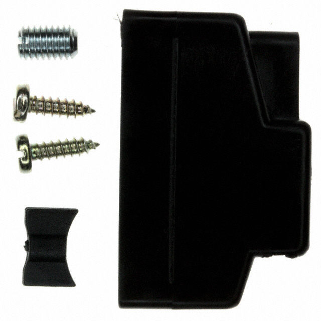 CONN BACKSHELL 15POS 180DEG BLK
