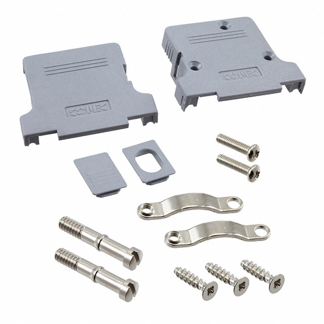 CONN BACKSHELL 25P 90/180DEG GRY