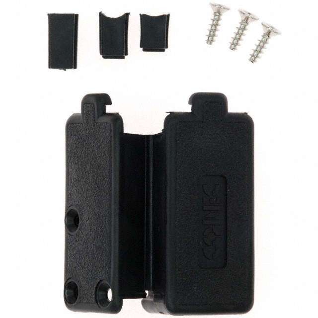 CONN BACKSHELL 9P 90/180DEG BLK