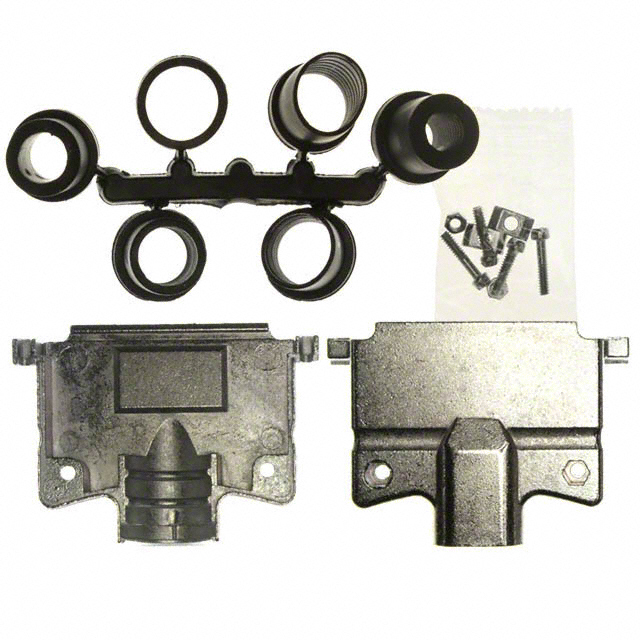 CONN BACKSHELL 50POS 180DEG SHLD