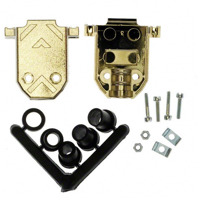 CONN BACKSHELL 15POS 180DEG SHLD