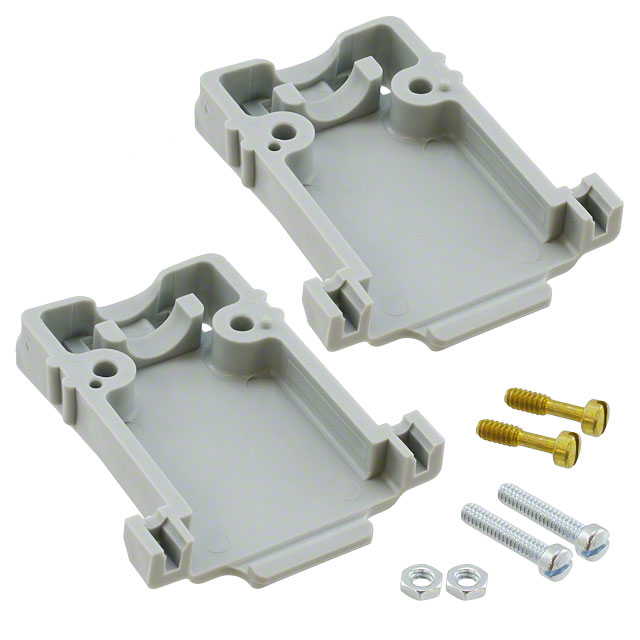 CONN BACKSHELL 15P 180DEG GRY