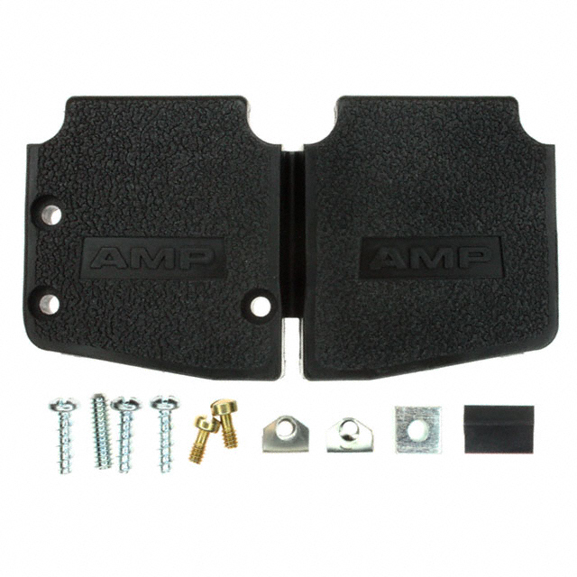 CONN BACKSHELL 25P 45/180DEG BLK