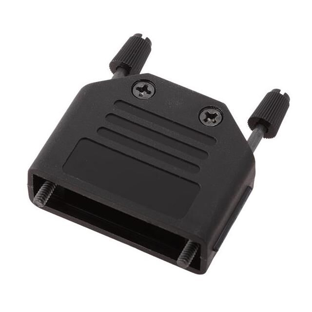 CONN BACKSHELL 15POS 180DEG BLK