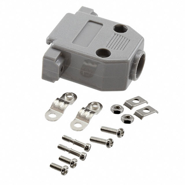 CONN BACKSHELL 15POS 180DEG GRAY