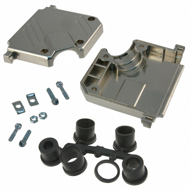 CONN BACKSHELL 37POS 45DEG SHLD