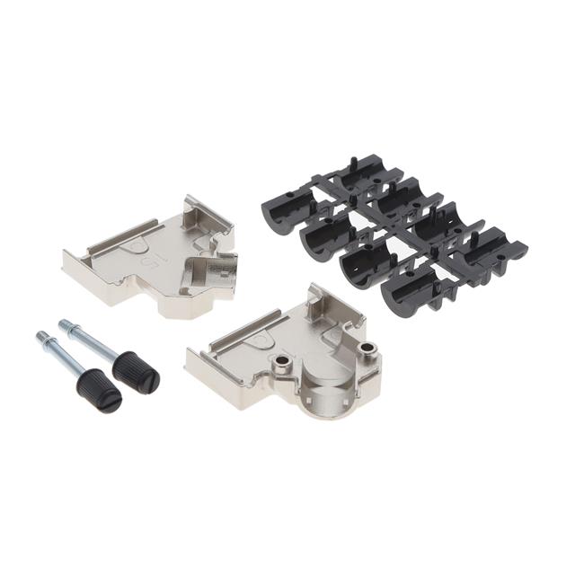 CONN BACKSHELL 15POS 45DEG SHLD