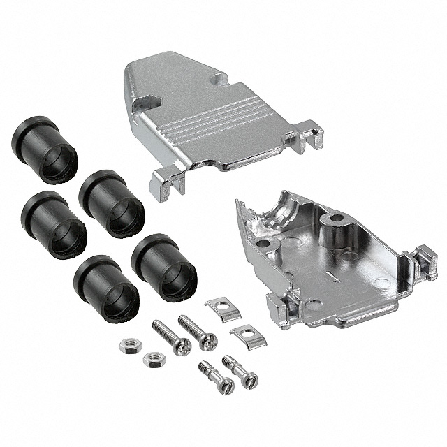 CONN BACKSHELL 15POS 180DEG SHLD