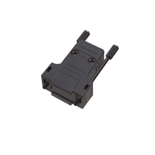 CONN BACKSHELL 9POS 180DEG BLK