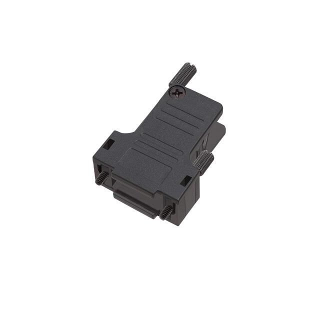 CONN BACKSHELL 25POS 65DEG BLK