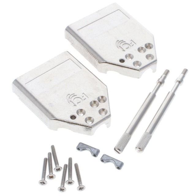 CONN BACKSHELL 9POS 180DEG SHLD