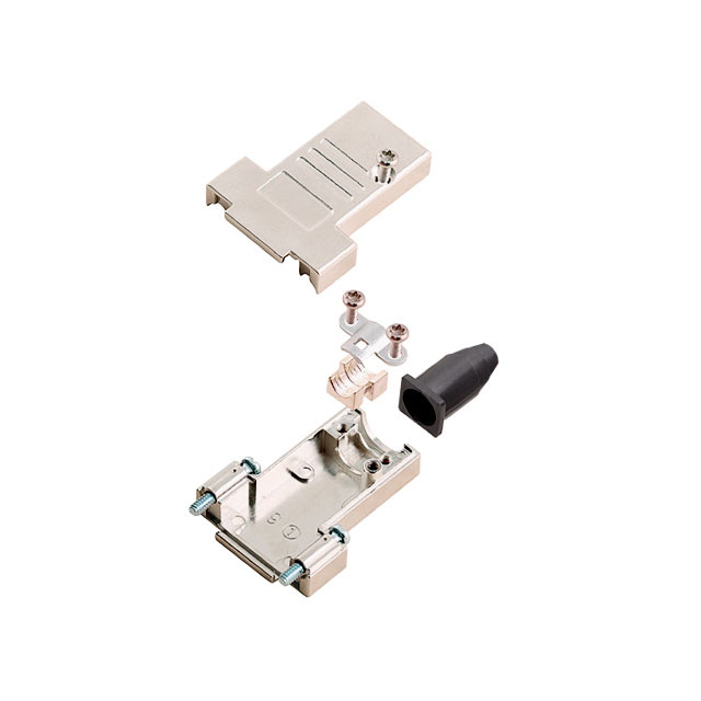 CONN BACKSHELL 9POS 180DEG SHLD