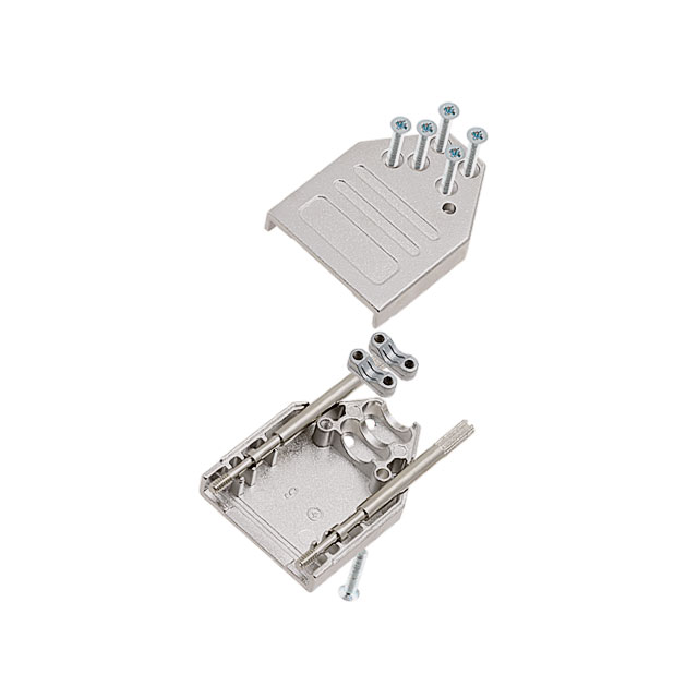 CONN BACKSHELL 9POS 180DEG SHLD