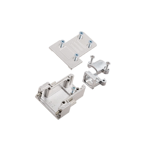 CONN BACKSHELL 15POS 180DEG SHLD