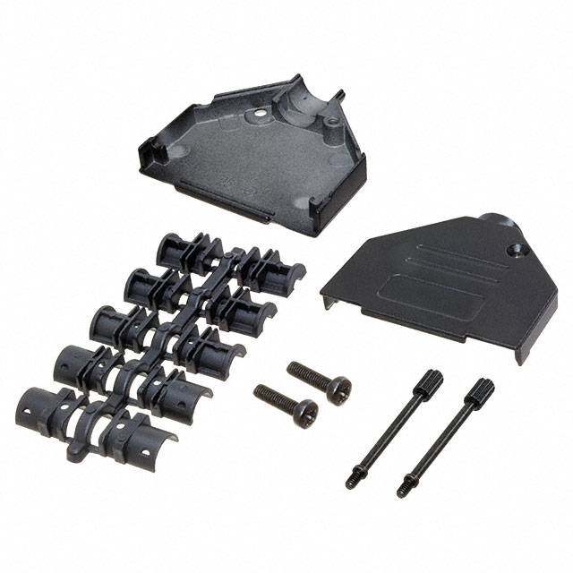 CONN BACKSHELL 25POS 180DEG SHLD