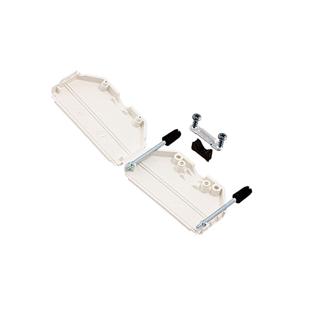 CONN BACKSHELL 37POS 180DEG WHT