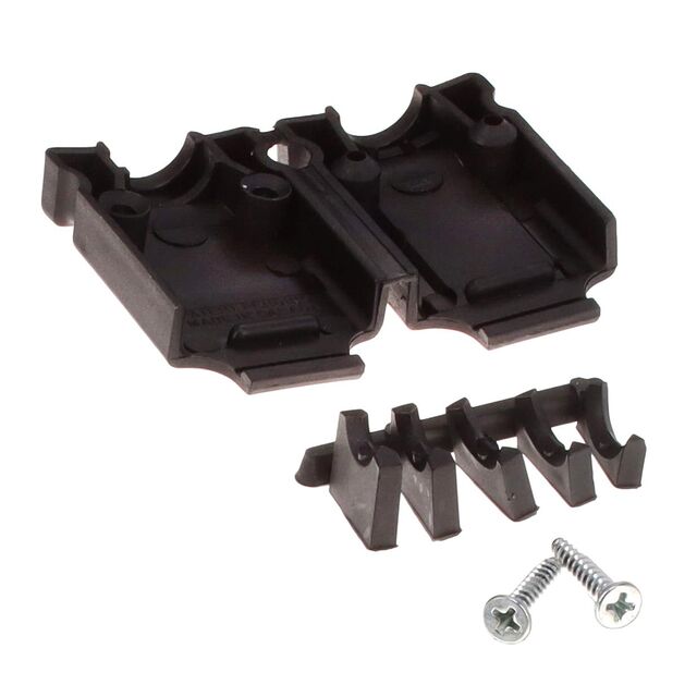 15P PLASTIC D-SUB HOOD BK 180
