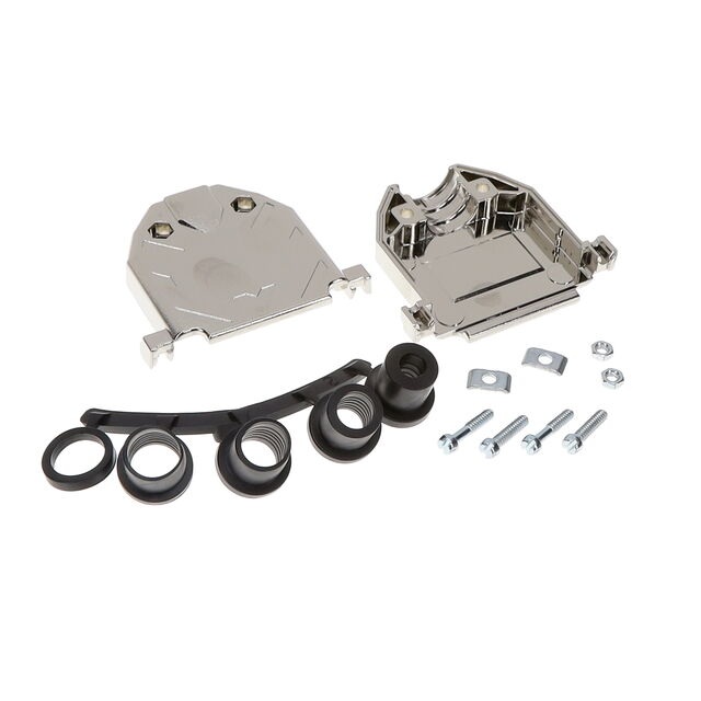 25P METPLAS D-SUB HOOD NI 180
