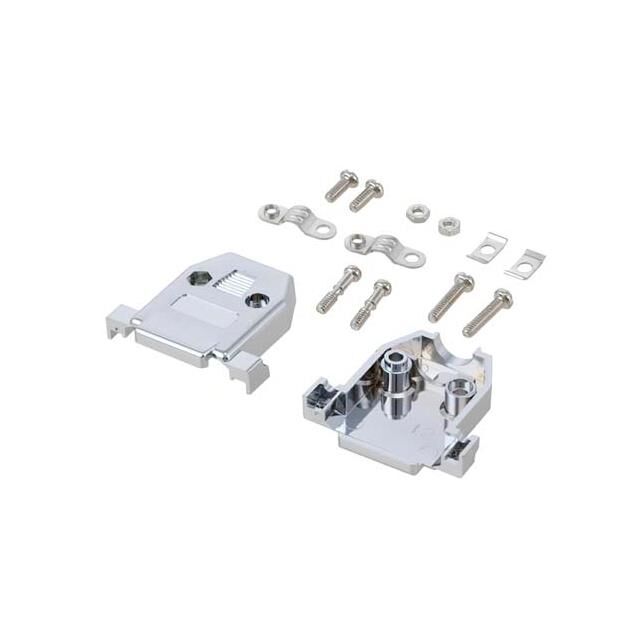 ASSEMBLED D-SUB HOOD KIT, DB15/H