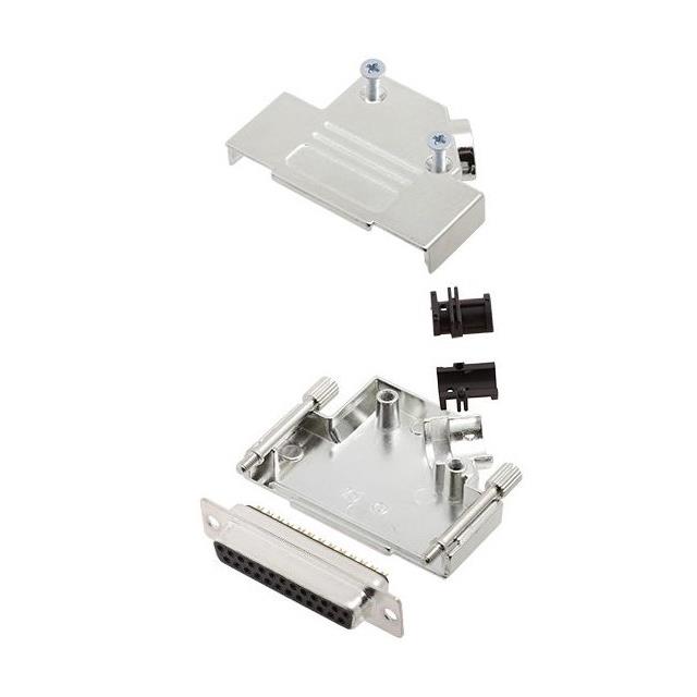 25 WAY D-SUB HOOD DIE CAST SIDE