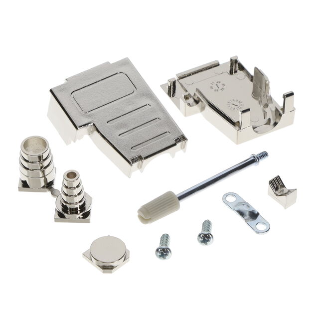 9 WAY D-SUB HOOD METPLAS TOP AND