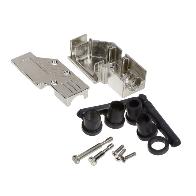 9P DIECAST D-SUB HOOD NI 90 LOW
