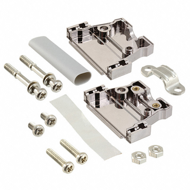 CONN BACKSHELL 15POS 180DEG SHLD