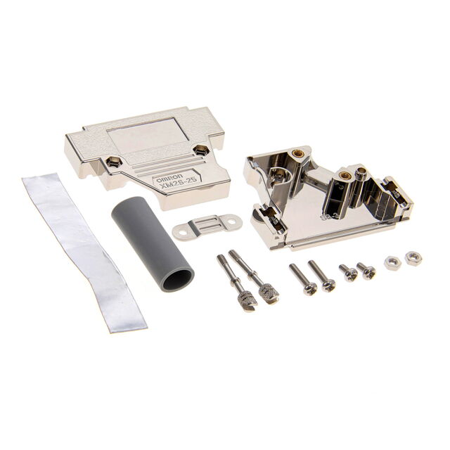 CONN BACKSHELL 25POS 90DEG SHLD