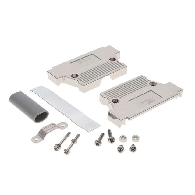 CONN BACKSHELL 37POS 180DEG SHLD