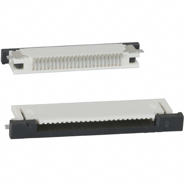 CONN FFC FPC TOP 24POS 0.5MM R/A