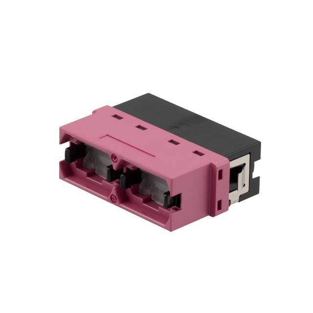 MPO DUPLEX COUPLER, TRANSLUCENT
