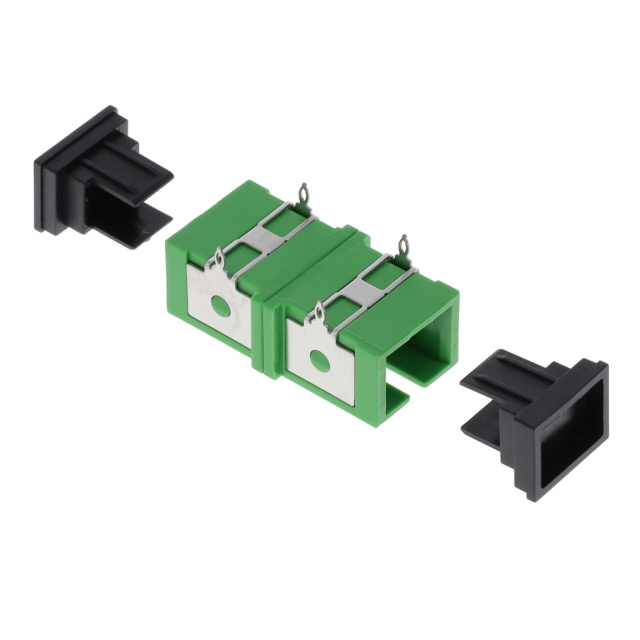 SC/APC ADAPTER, SIMPLEX, SHORT-E