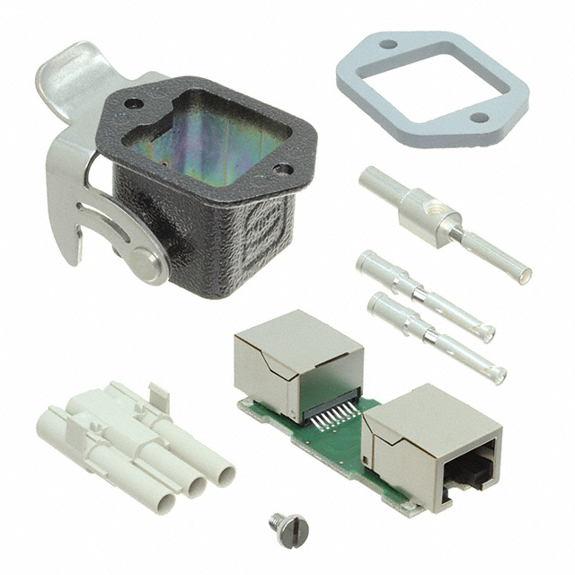 HAN 3A M RECEPTACLE DC SET W JA
