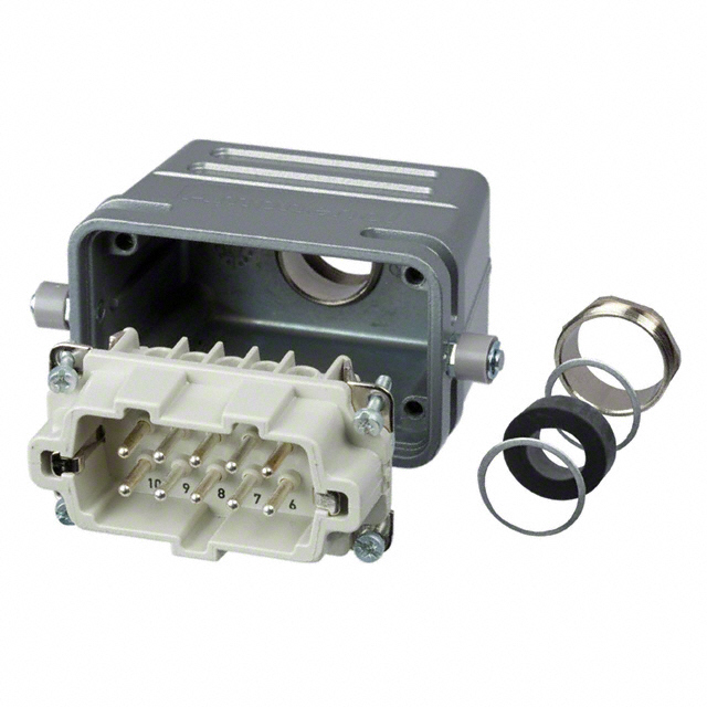 CONN ASSY TOP ENTRY 10POS PG21
