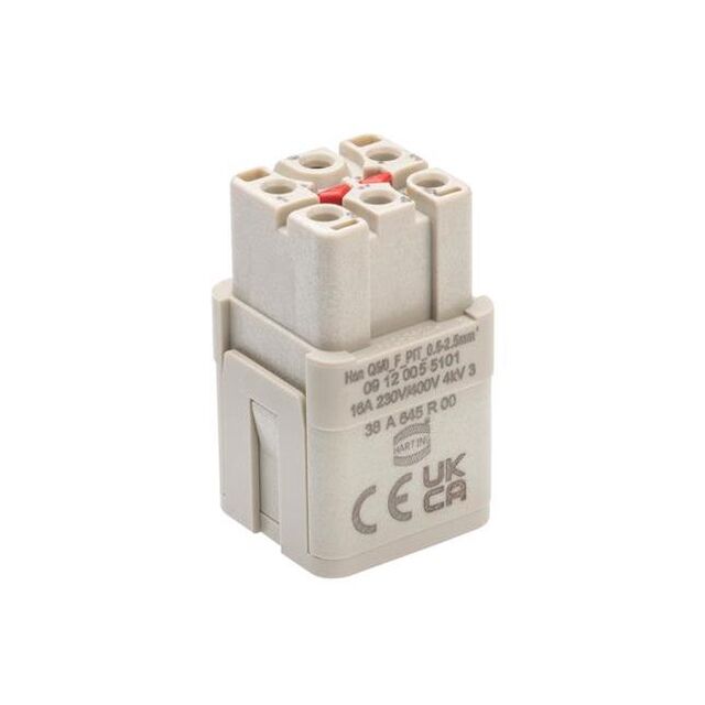 HAN Q 5/0 PUSH-IN FEMALE INSERT