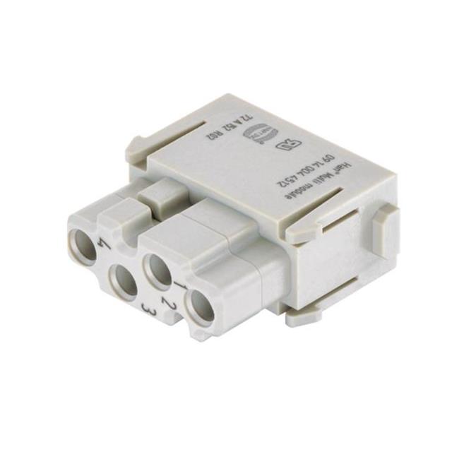 MODULE FEMALE 4POS CRIMP/SOLDER